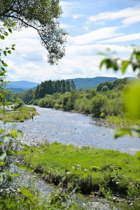 Polana Slowikowa 5 Star- Domek W Gorach Z Jacuzzi, Sauna,Basen,Ogrod Z Lasem, Kominek I Narty Stroza  Luaran gambar