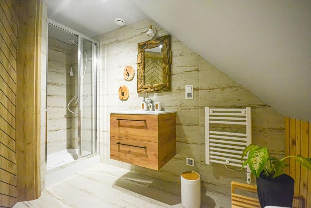 Polana Slowikowa 5 Star- Domek W Gorach Z Jacuzzi, Sauna,Basen,Ogrod Z Lasem, Kominek I Narty Stroza  Luaran gambar
