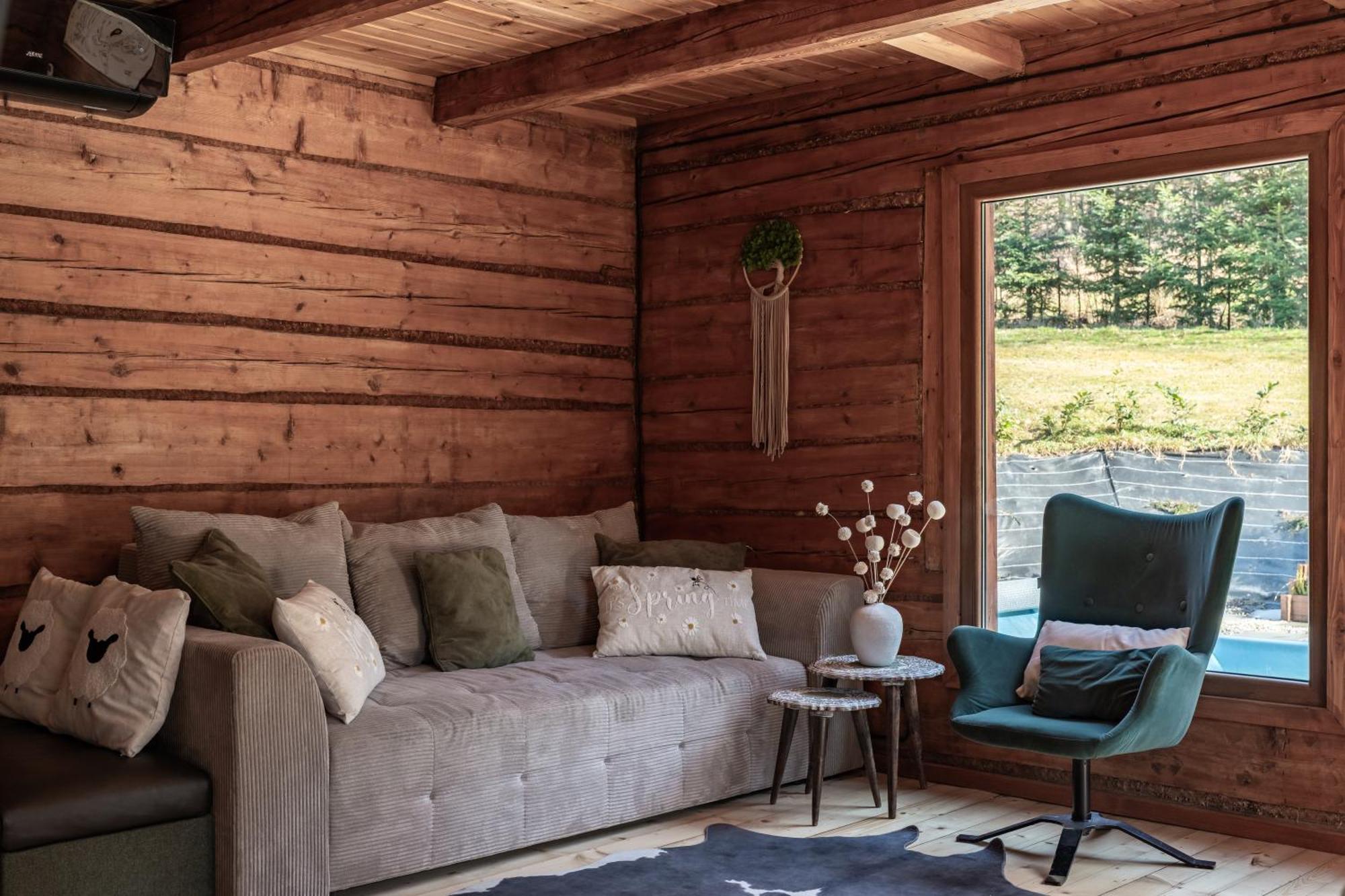 Polana Slowikowa 5 Star- Domek W Gorach Z Jacuzzi, Sauna,Basen,Ogrod Z Lasem, Kominek I Narty Stroza  Luaran gambar
