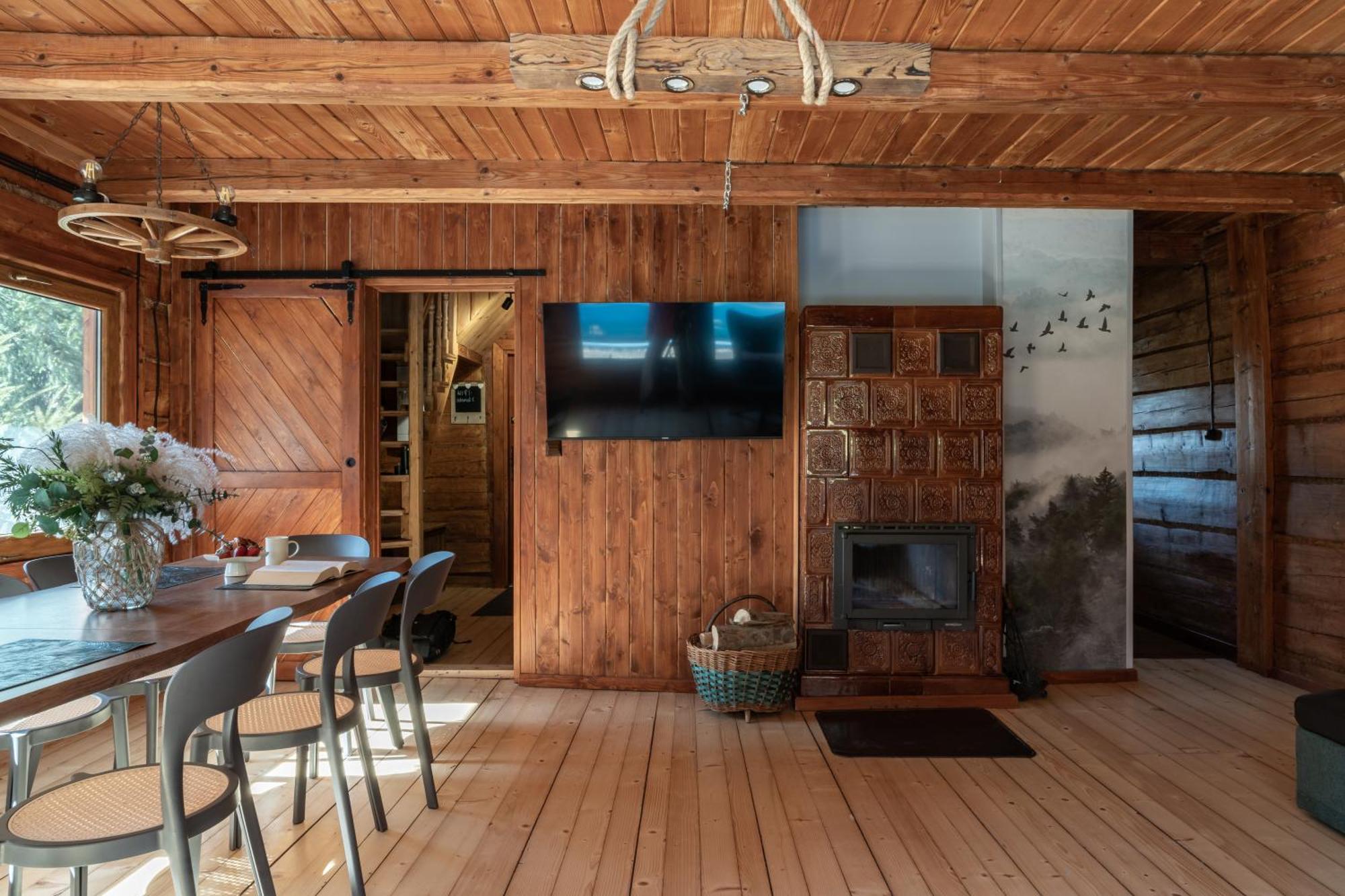 Polana Slowikowa 5 Star- Domek W Gorach Z Jacuzzi, Sauna,Basen,Ogrod Z Lasem, Kominek I Narty Stroza  Luaran gambar